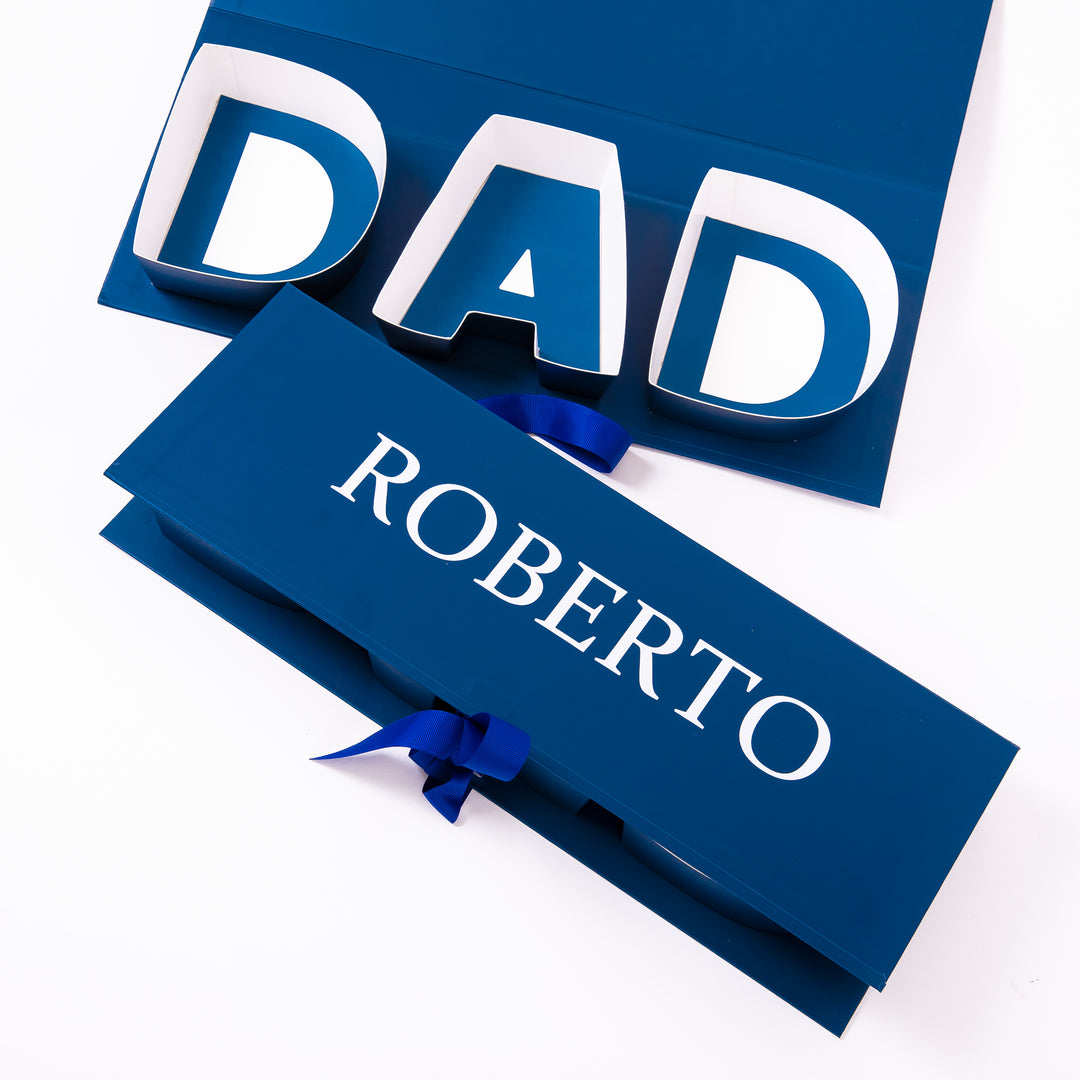 Blue Personalized Dad Gift Box