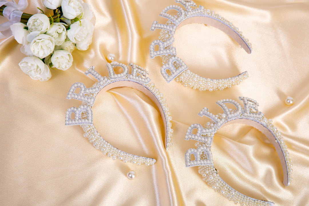 Bridal Shower Pearls Headband