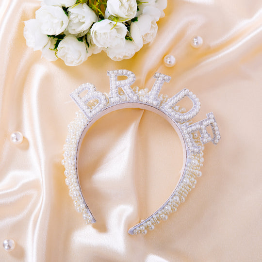 Bridal Shower Pearls Headband