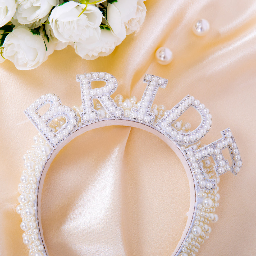 Bridal Shower Pearls Headband