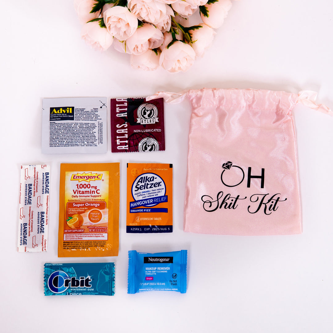 Wedding Hangover Survival Kit with Supplies