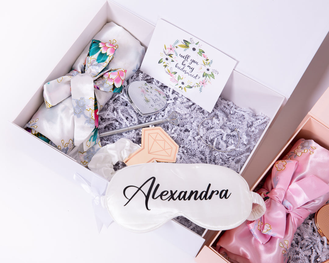 Personalized Bridesmaid Gift Box with Robe