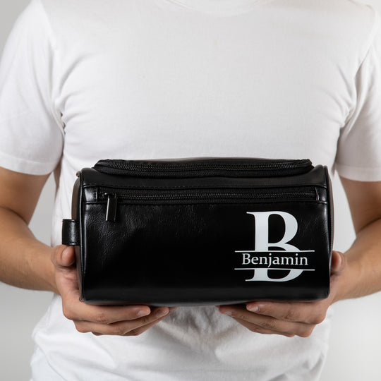 Groomsmen Personalized Leathers Toilet Bags