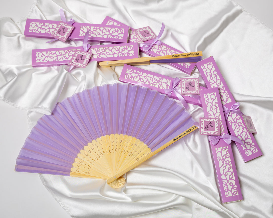 Personalized Fans Wedding Favors for Guest