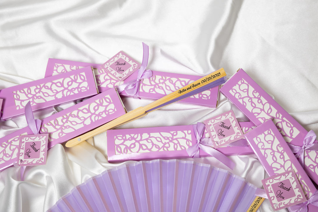 Personalized Fans Wedding Favors for Guest