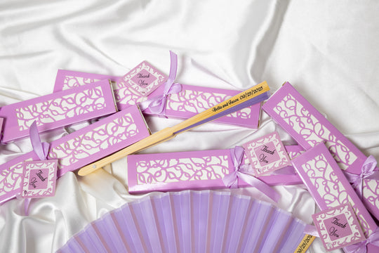 Personalized Fans Wedding Favors for Guest