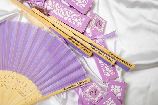 Personalized Fans Wedding Favors for Guest