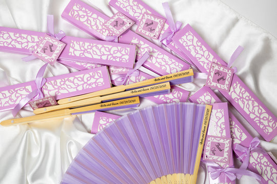 Personalized Fans Wedding Favors for Guest