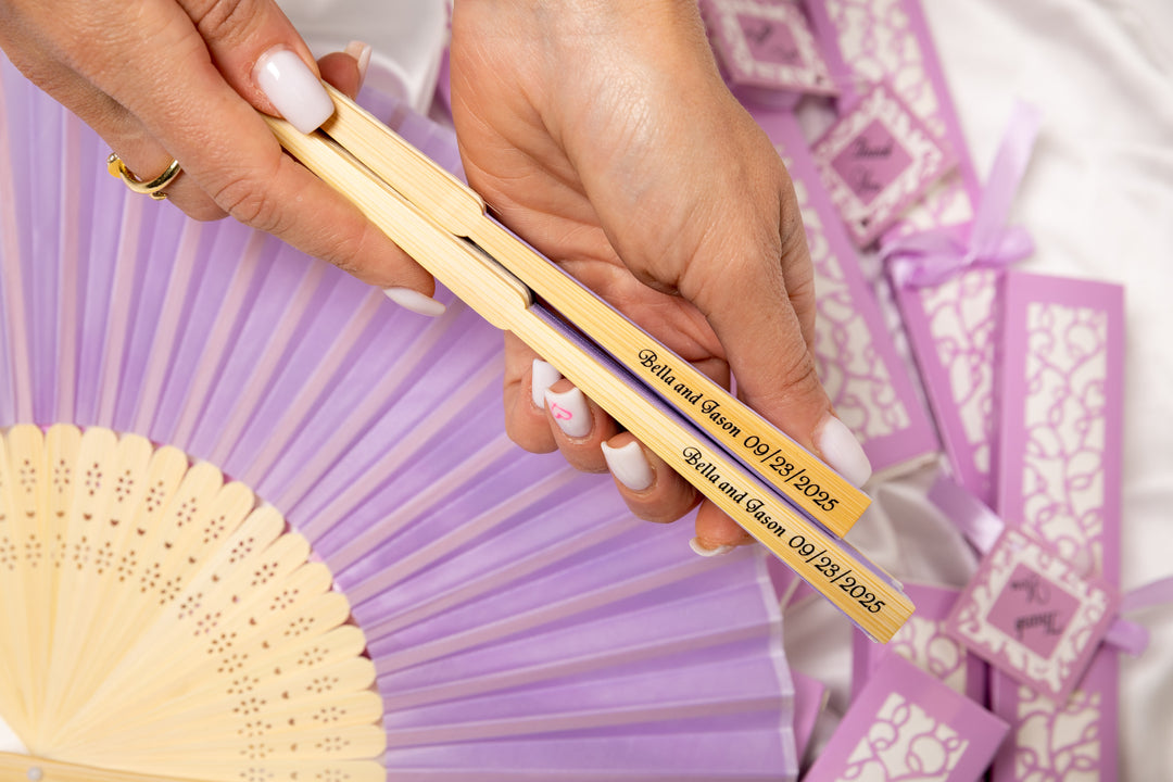 Personalized Fans Wedding Favors for Guest