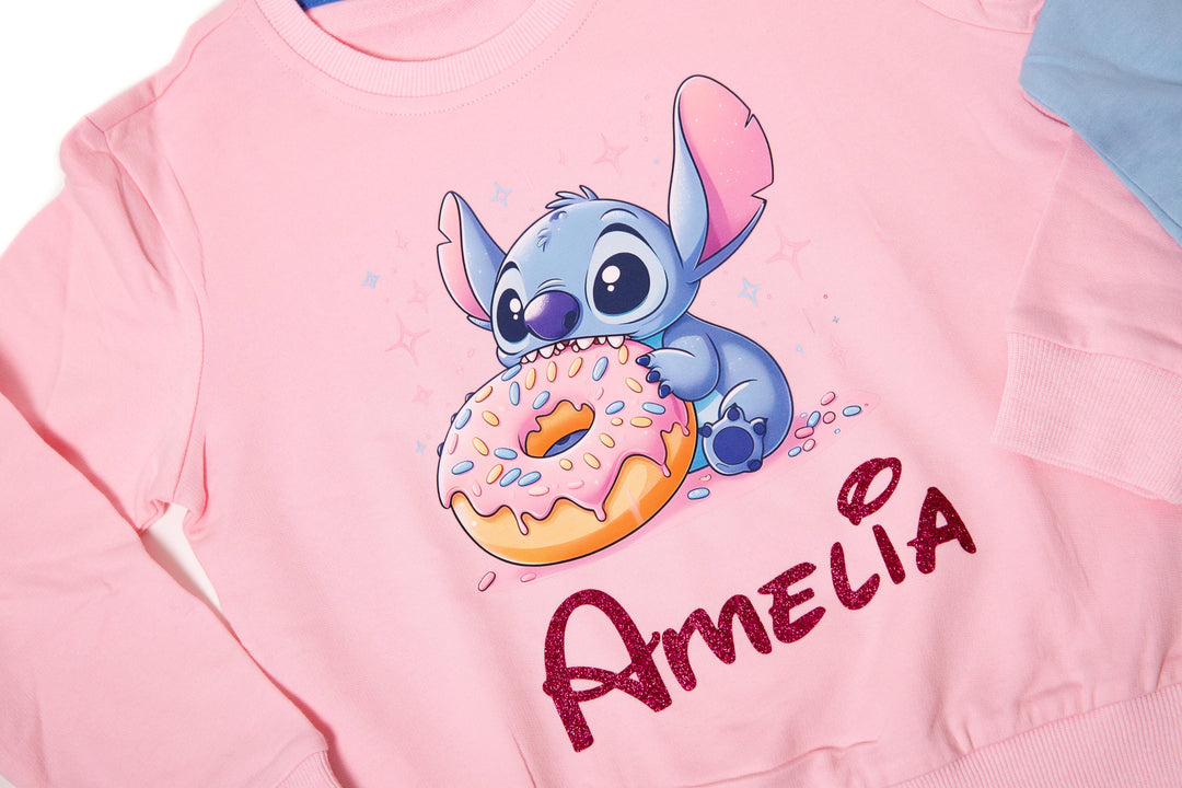 Personalized Kids Long Sleeve Shirt – Custom Name Cute Cotton Sweatshirt for Girls & Boys
