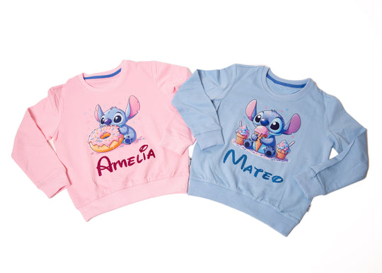 Personalized Kids Long Sleeve Shirt – Custom Name Cute Cotton Sweatshirt for Girls & Boys