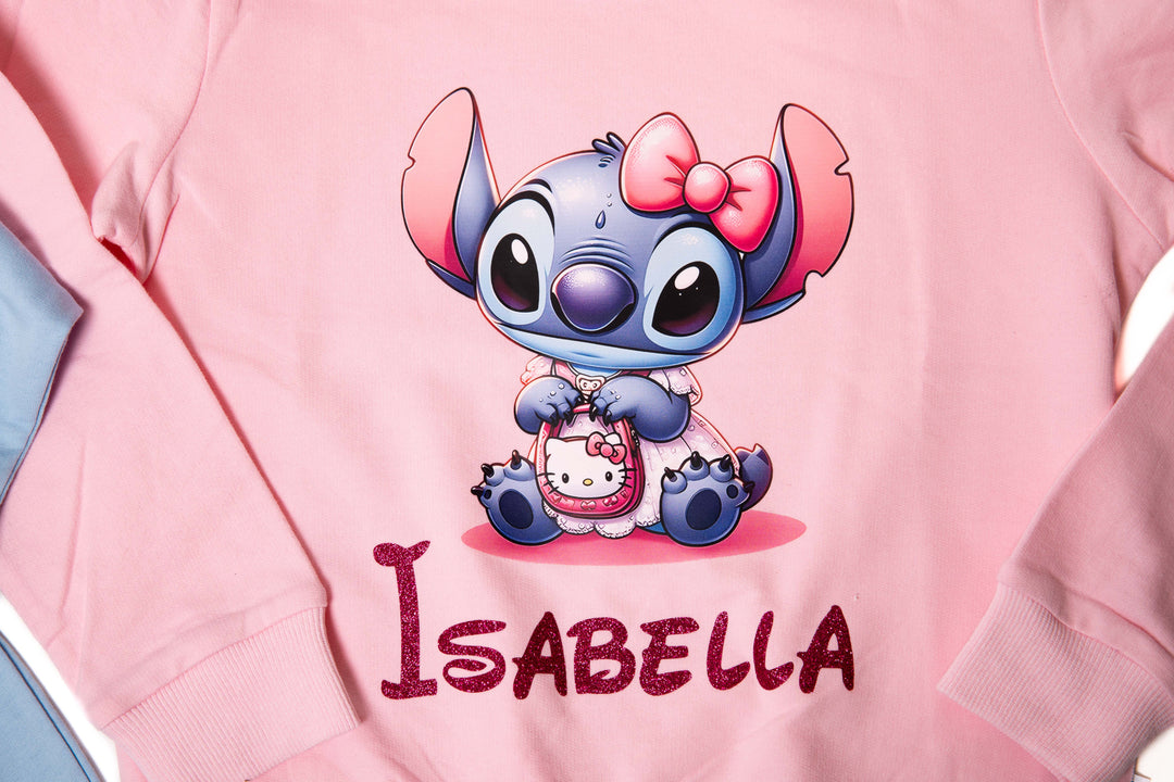 Personalized Kids Long Sleeve Shirt – Custom Name Cute Cotton Sweatshirt for Girls & Boys