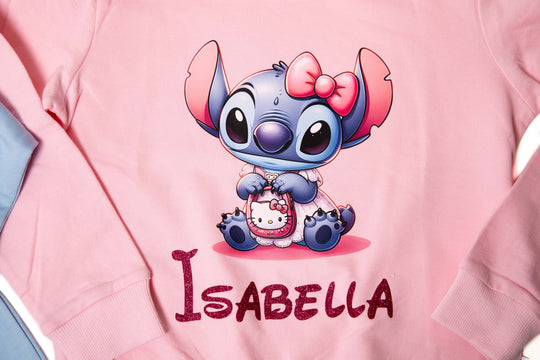 Personalized Kids Long Sleeve Shirt – Custom Name Cute Cotton Sweatshirt for Girls & Boys