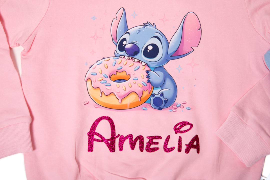 Personalized Kids Long Sleeve Shirt – Custom Name Cute Cotton Sweatshirt for Girls & Boys