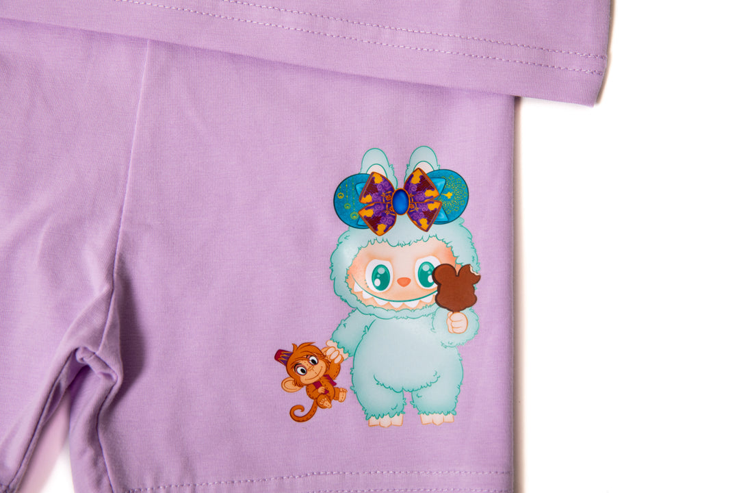 Kids Personalized Cotton Pajama Set – Custom Name Soft Sleepwear for Girls