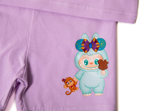 Kids Personalized Cotton Pajama Set – Custom Name Soft Sleepwear for Girls