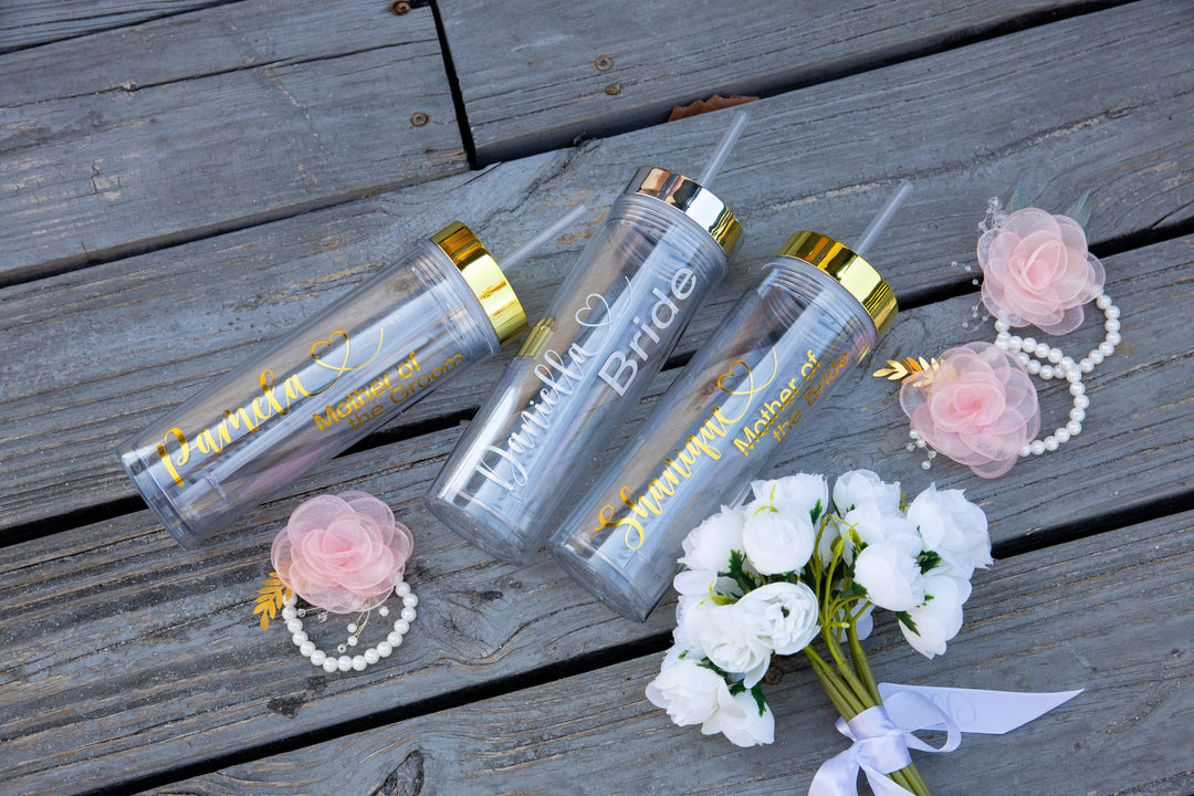 Bachelorette Transparent Tumblers