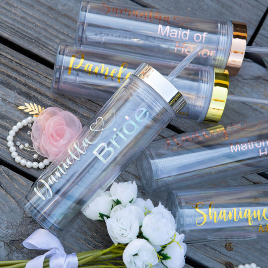 Bachelorette Transparent Tumblers