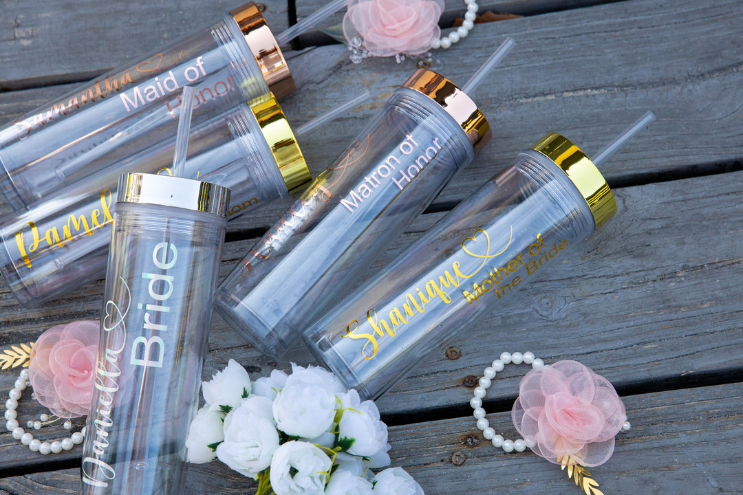 Bachelorette Transparent Tumblers