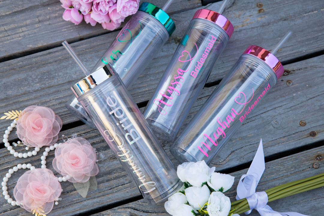 Bachelorette Transparent Tumblers