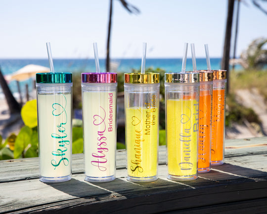 Bachelorette Transparent Tumblers