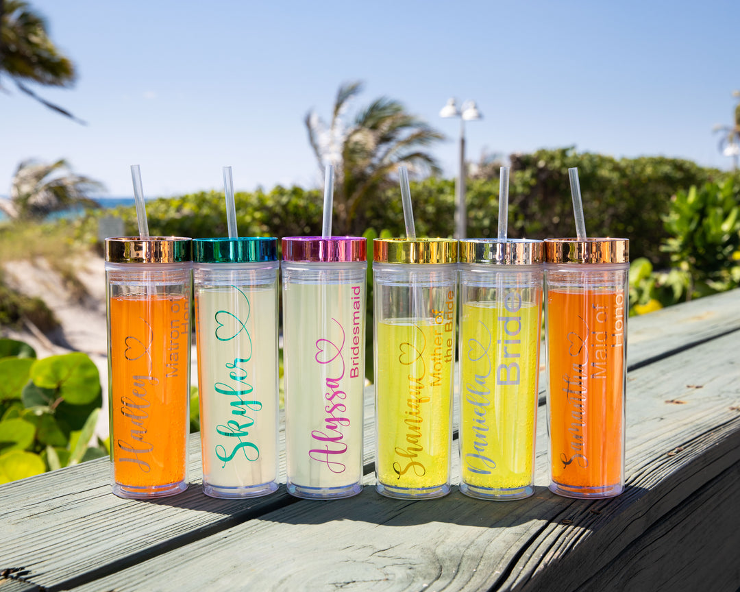 Bachelorette Transparent Tumblers