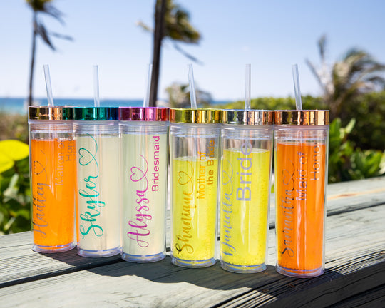 Bachelorette Transparent Tumblers