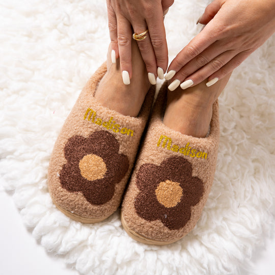 Custom Flowers Slippers