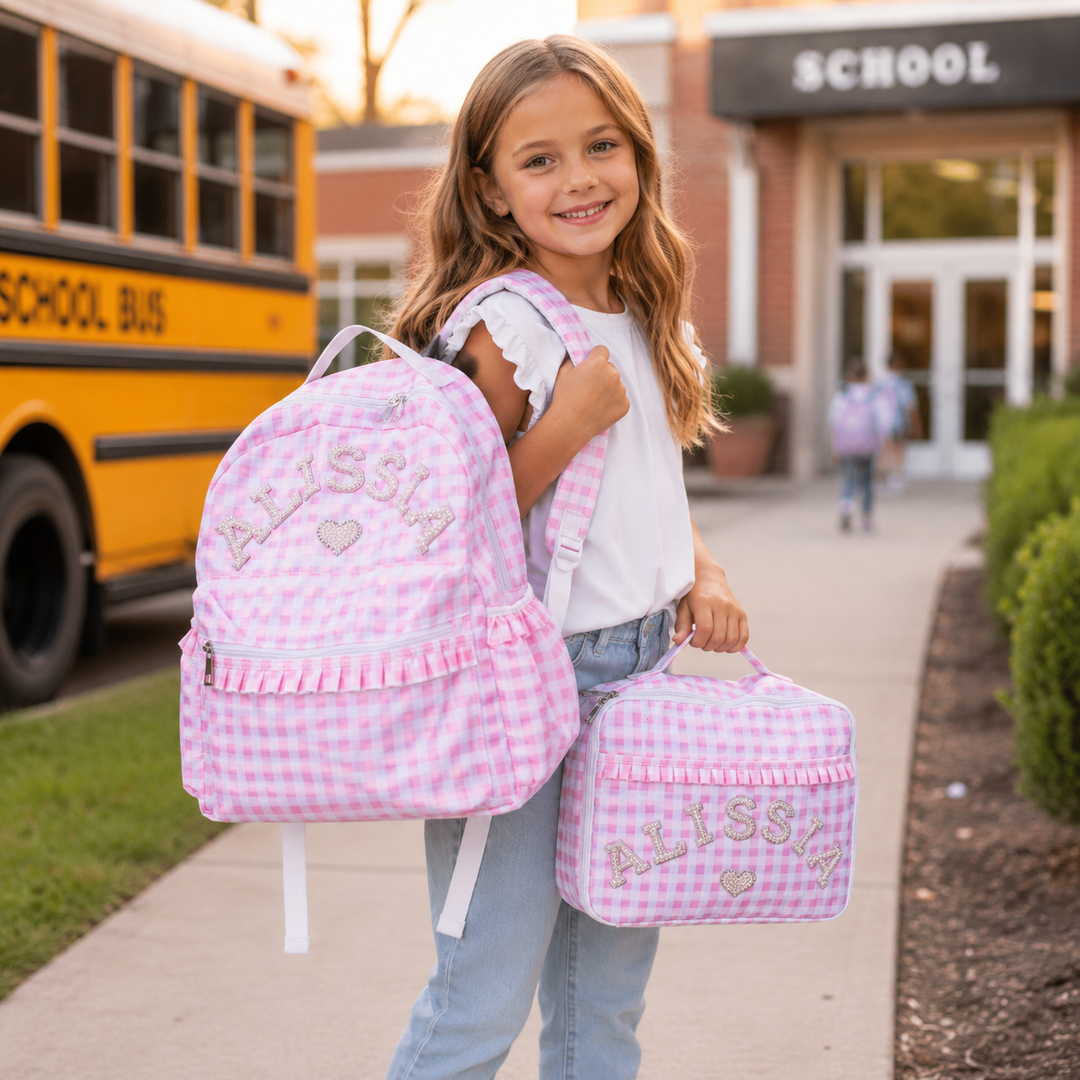 Personalized Kids Pkaod Backpack and Lunch Box Set