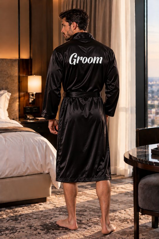 Customized Men's Satin Robe