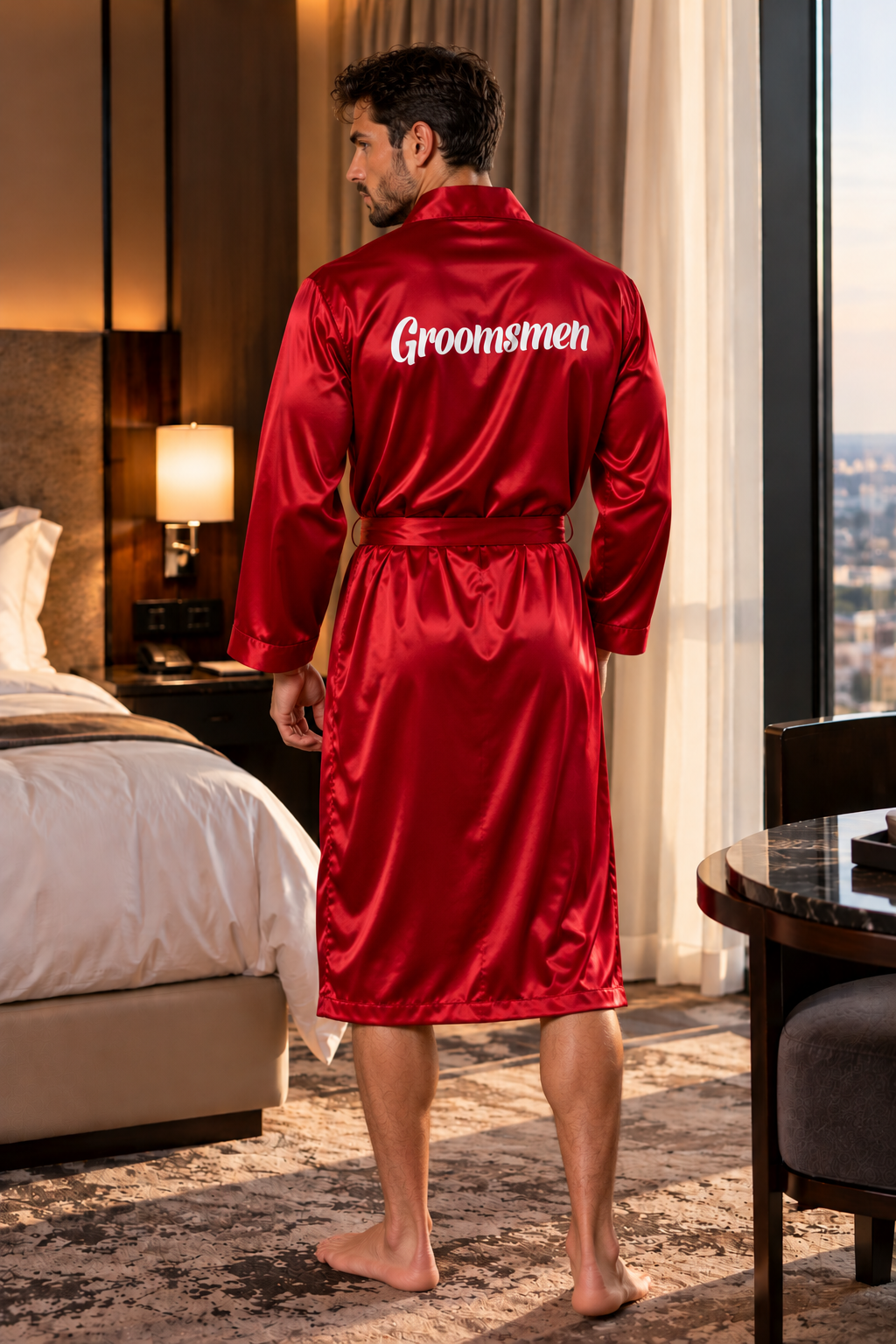 Customized Men's Satin Robe