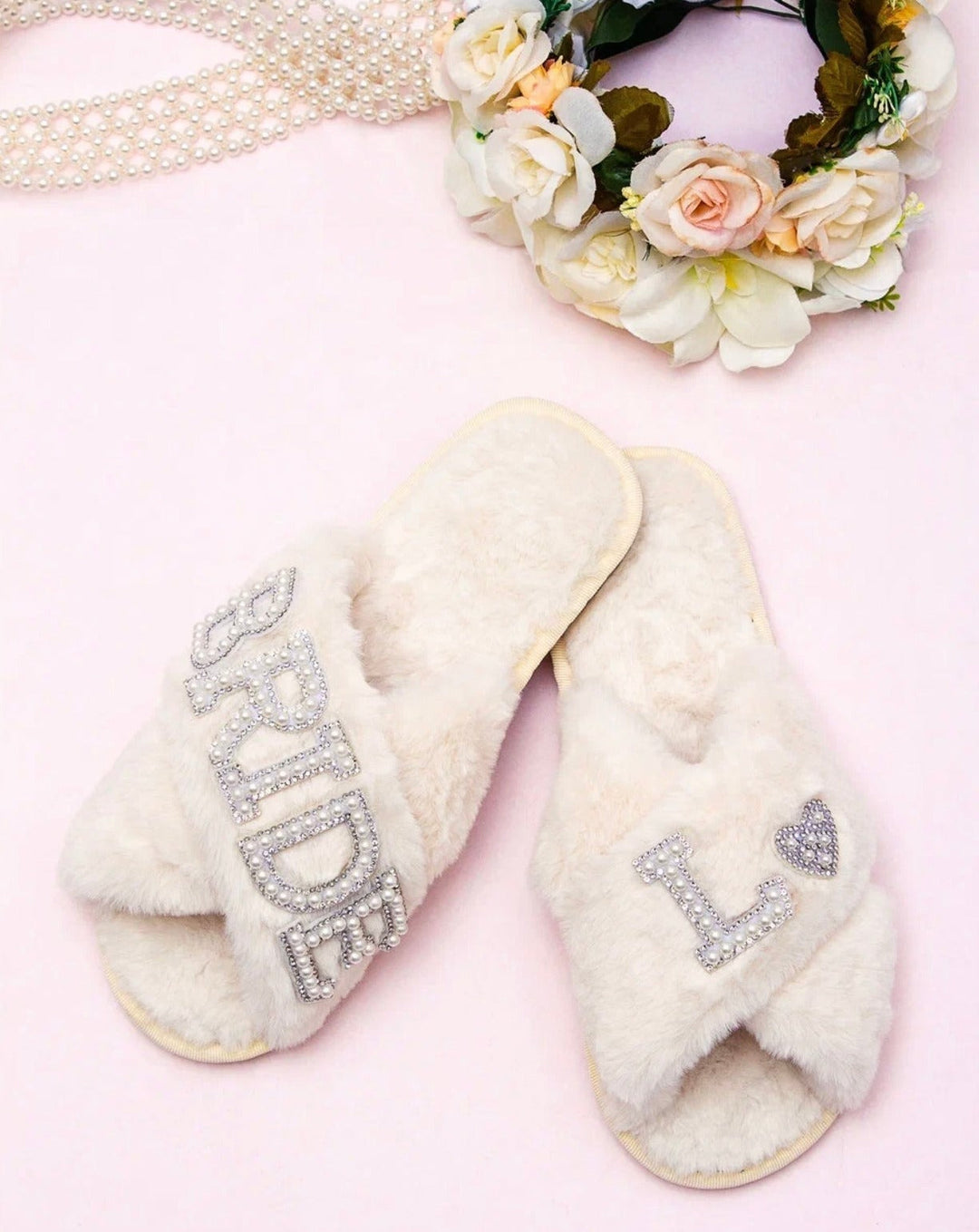 Bride Bundle Gift Set included: Jacket + Slippers + Tote bag