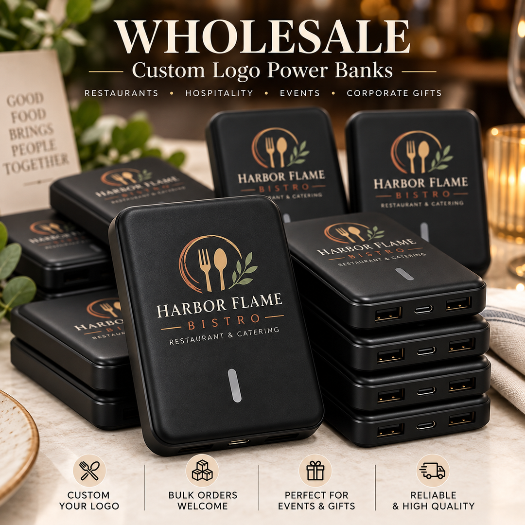 Custom Logo Wireless Power Bank 20000mAh