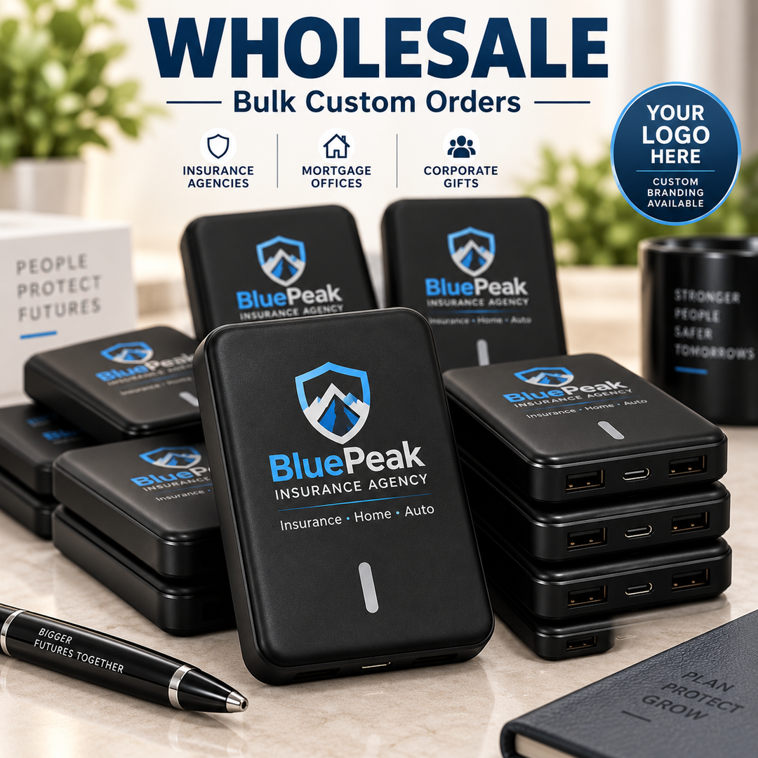 Custom Logo Wireless Power Bank 20000mAh