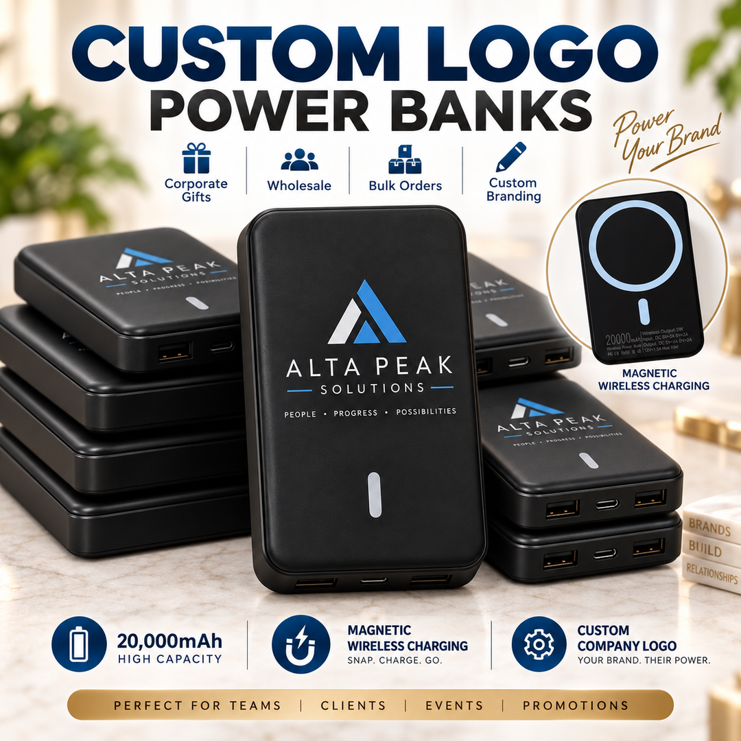 Custom Logo Wireless Power Bank 20000mAh