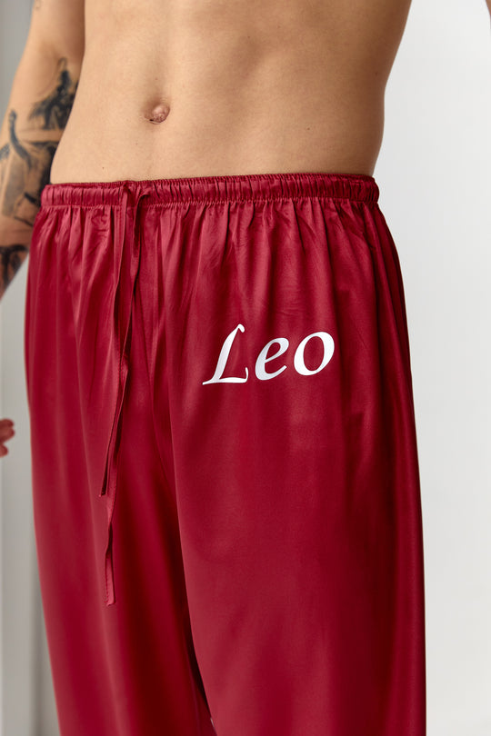 Men’s Satin Lounge Pants – Personalized Sleepwear Bottoms – Custom Pajama Pants for Him
