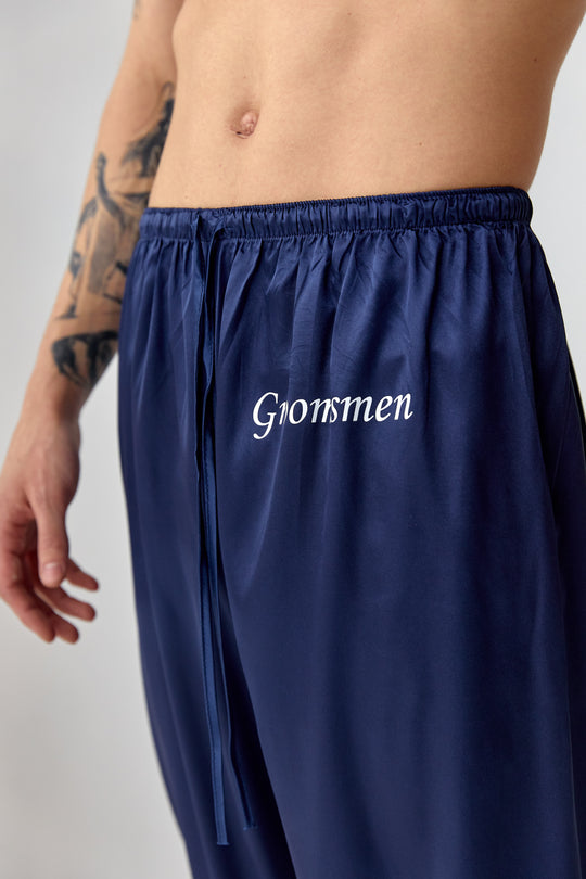 Men’s Satin Lounge Pants – Personalized Sleepwear Bottoms – Custom Pajama Pants for Him
