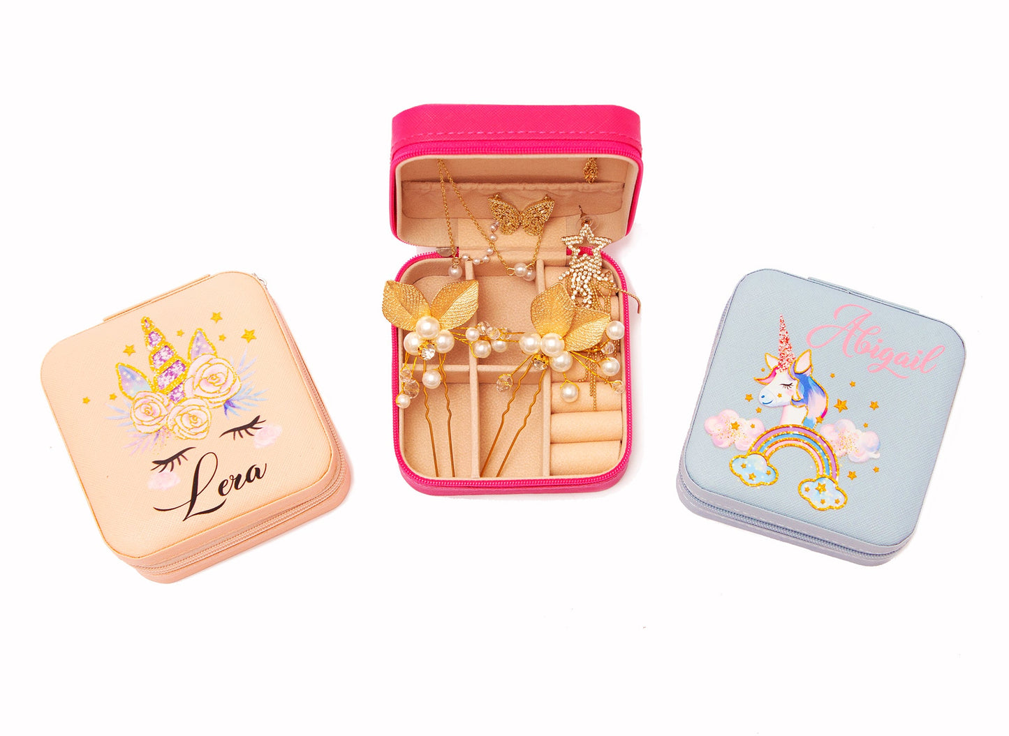 Small Kids Jewelry Boxes with Unicorn