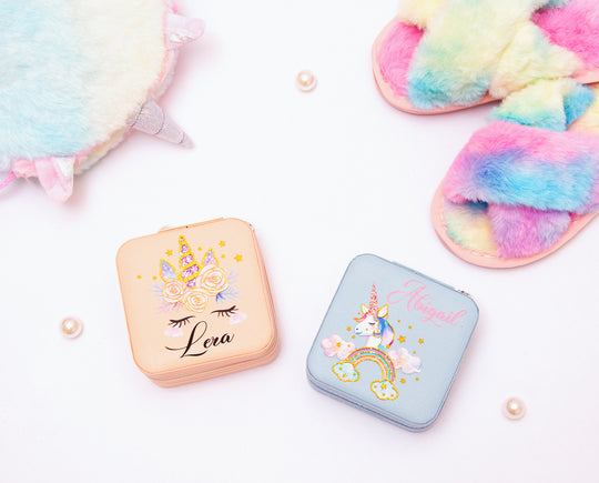 Small Kids Jewelry Boxes with Unicorn