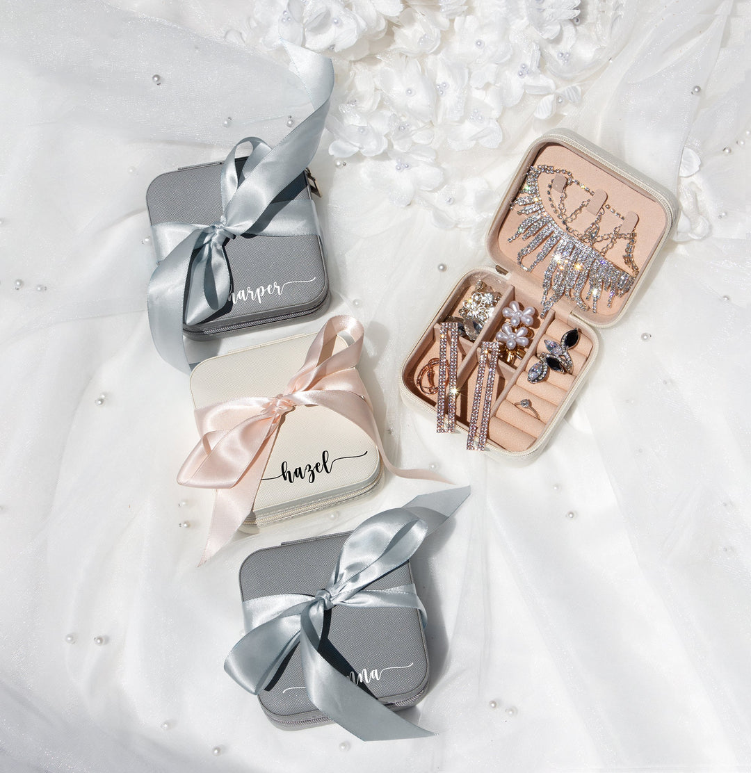 Custom Bridesmaid Jewelry Boxes