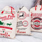 North Pole Express Christmas Gift Bag, Custom Santa Large Sack