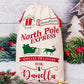 Custom Santa Large Sack, North Pole Express Christmas Gift Bag