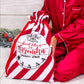 North Pole Express Christmas Gift Bag, Custom Santa Large Sack