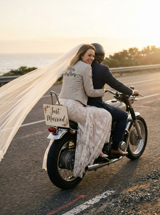Custom Beige Leather Jacket