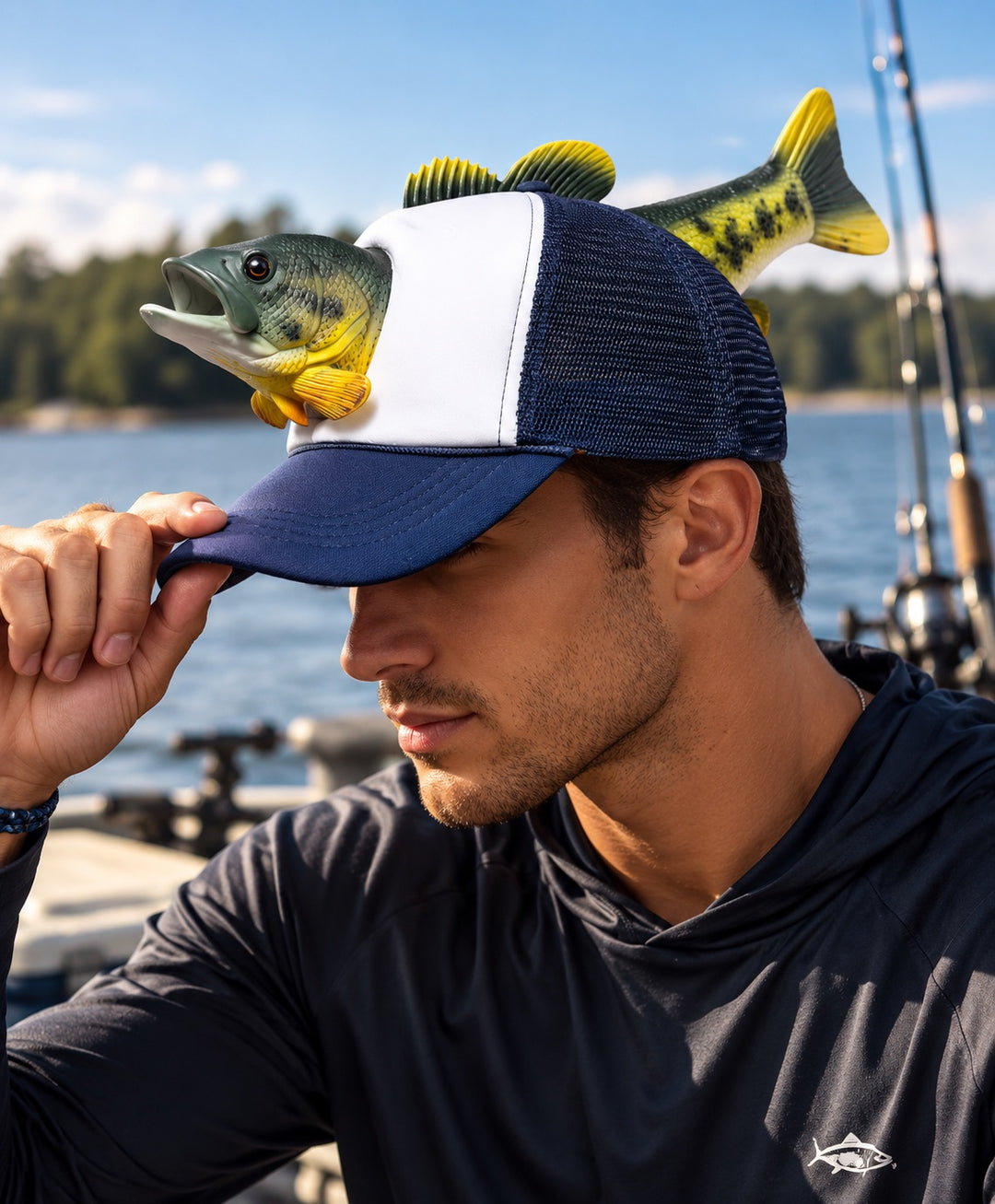 Men's 3D Fish Trucker Cap