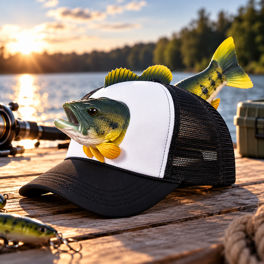 Men's 3D Fish Trucker Cap
