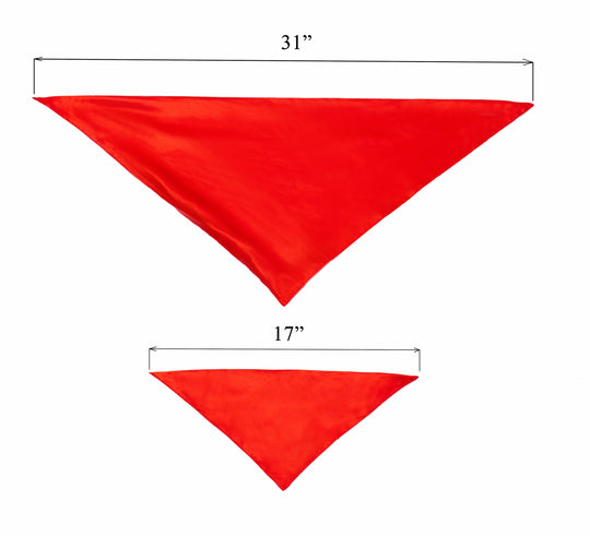 Custom Dog Satin Bandana Christmas RED & GREEN