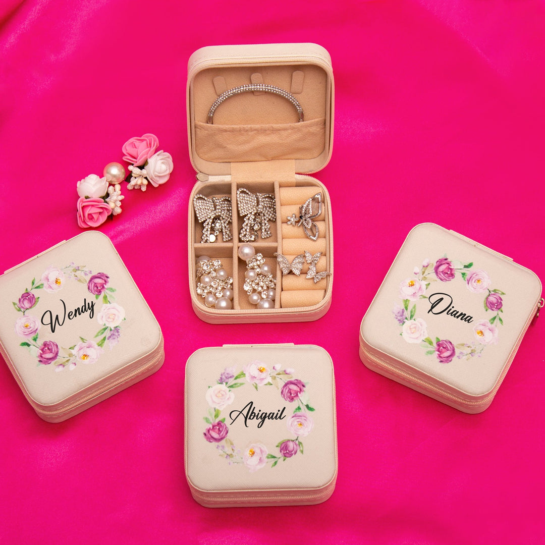 Custom Flowers Jewelry Boxes
