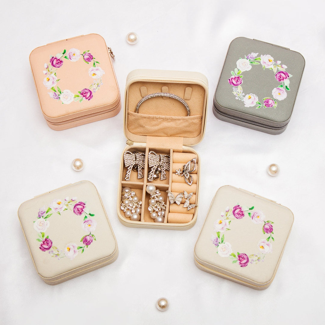 Custom Flowers Jewelry Boxes