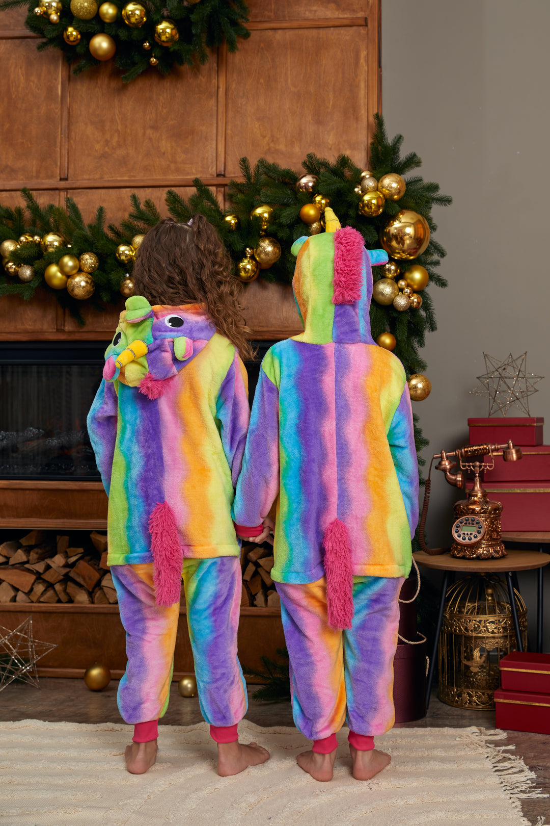 Family Matching Unicorn Rainbow One size Pajamas